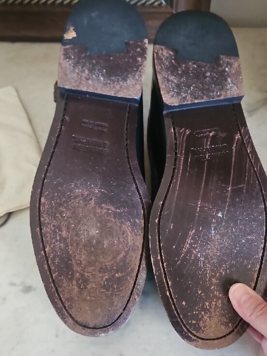 Johnston & Murphy Black Leather Tassel Loafers